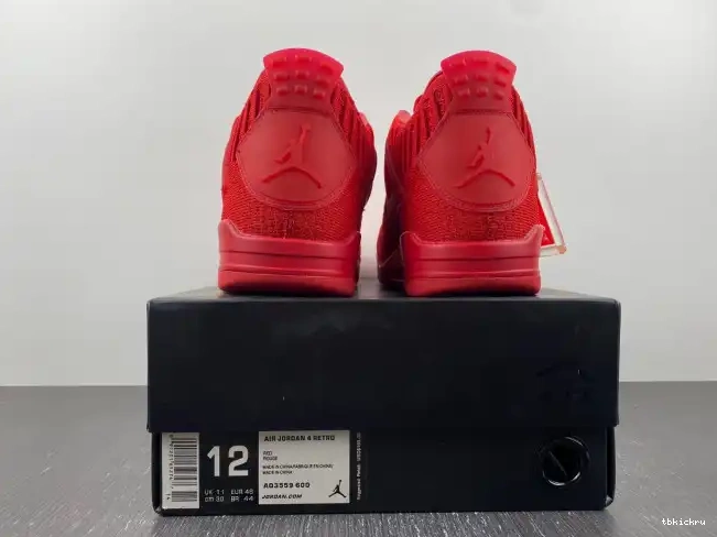 Reps TBK Flyknit Red 4 AQ3559-600 Retro Jordan 0503